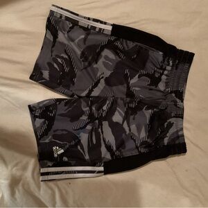 Adidas Gray and Black Athletic Shorts